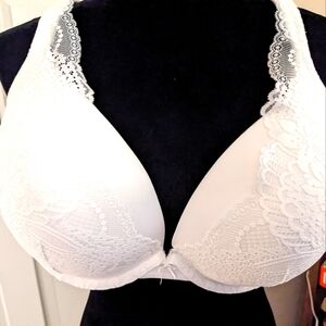 White Lace Trim 💍 Bra Never Worn Lane Bryant 48C